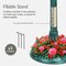 Best Choice Products Solar Outdoor Bird Bath Pedestal Fountain Garden Decoration w/ Fillable Planter Base